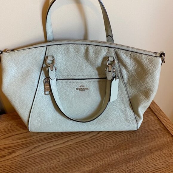 PRAIRIE SATCHEL (COACH 79997) SV/PALE GREEN - Picture 1 of 2